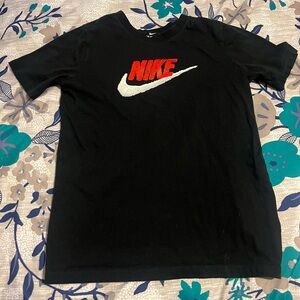 Nike Boy’s Black T-Shirt with Red Logo size L